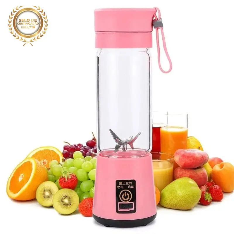 Mini Liquidificador Portátil Take Juice Cup - Recarregável com 6 Lâminas