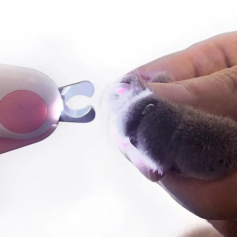 Cortador de Unhas para Pets com Luz LED - Gatos e Cachorros, Segurança e Precisão