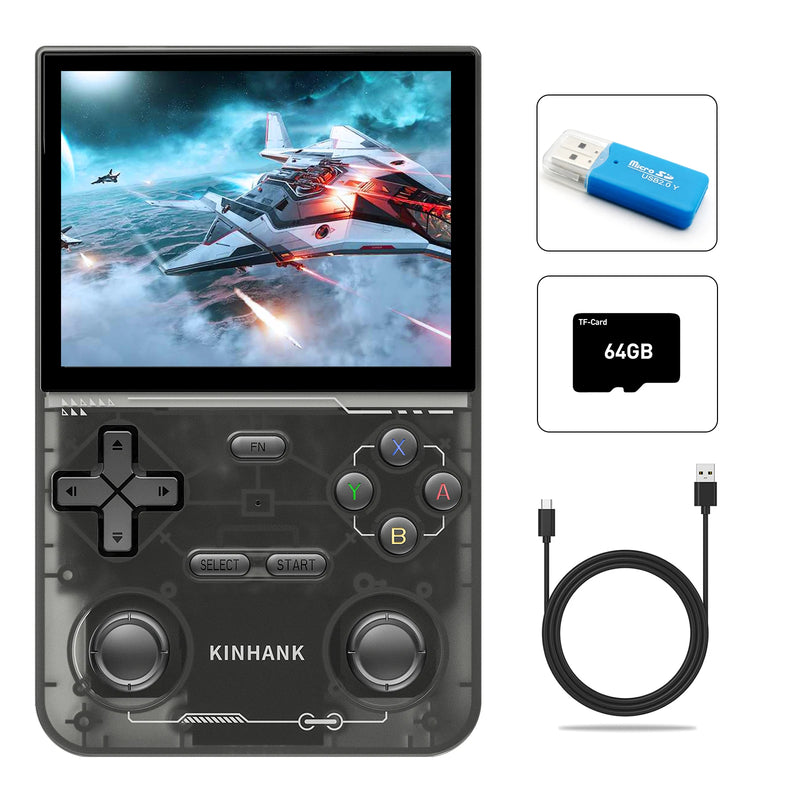 Console Portátil Retrô KINHANK K36 - 16.000 Jogos, Tela IPS de 3,5", Multissistem